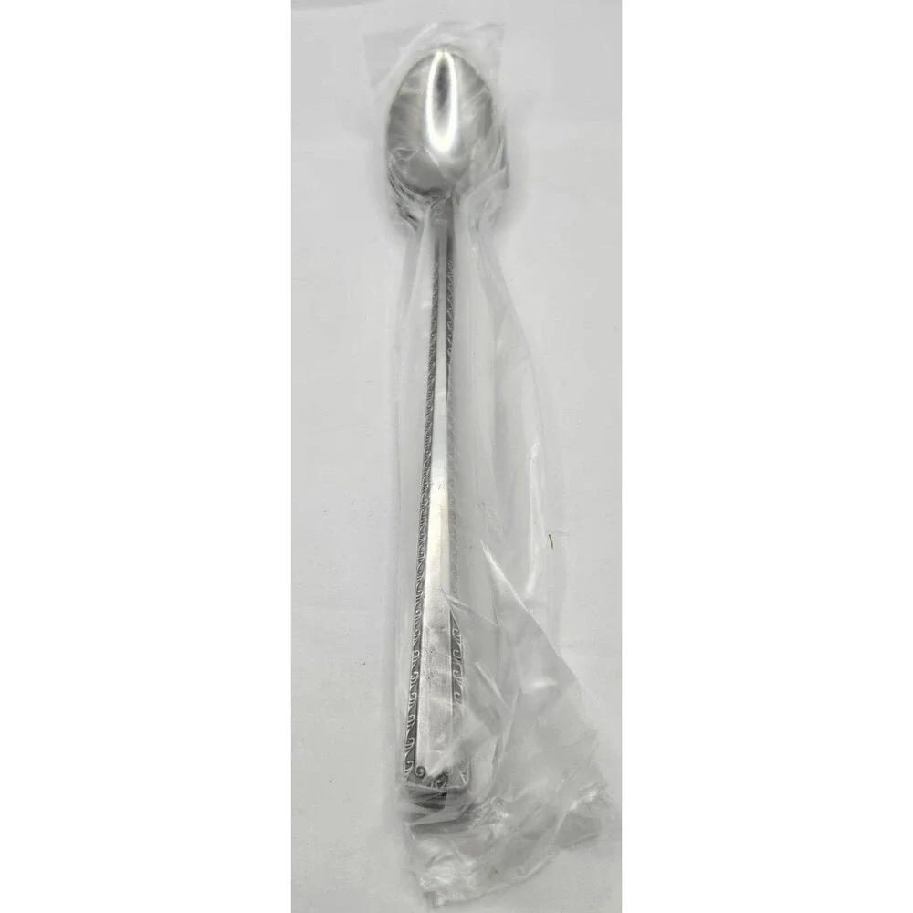 Lot of 6 Watertown Stainless Japan Ice Tea Spoons New